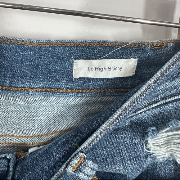 Frame Le High Skinny Jeans Size 30 Distressed Stretch Medium Wash - Picture 6 of 7